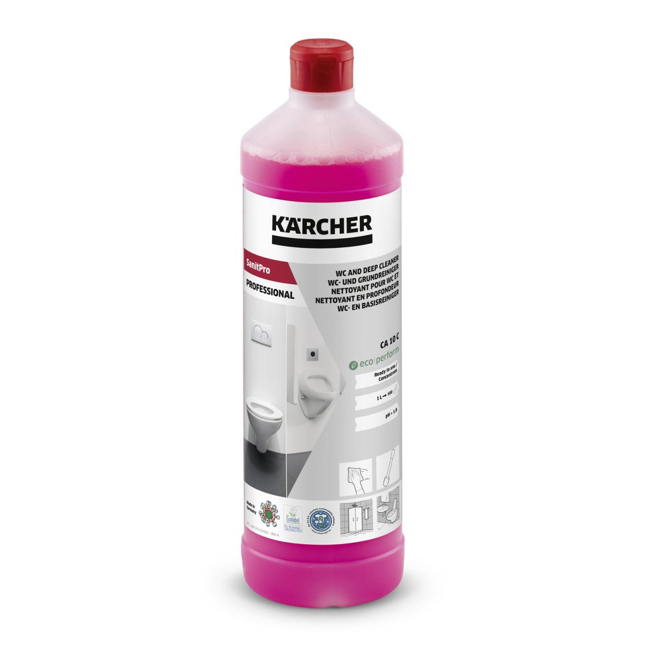 SanitPro WC- und Grundreiniger CA 10 C eco!perform, 1l