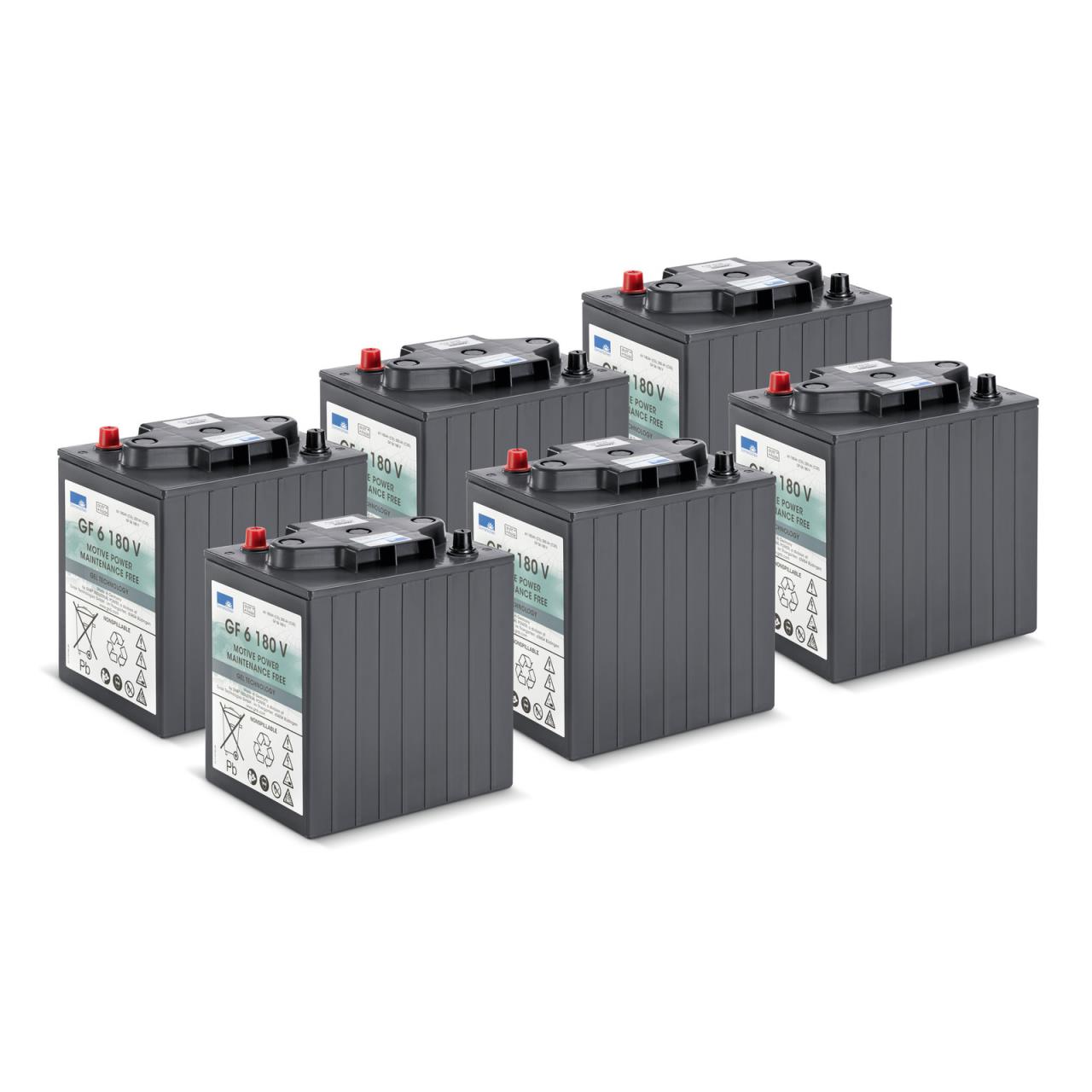 Batteriesatz - 36 V, 180 Ah, wartungsfrei