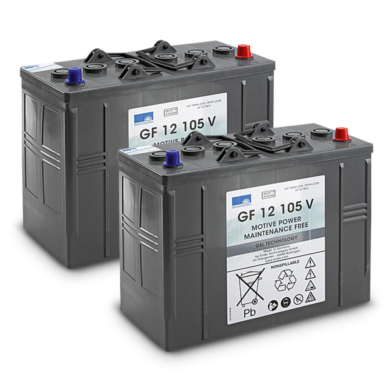 Batteriesatz, 24 V, 105 Ah, wartungsfrei